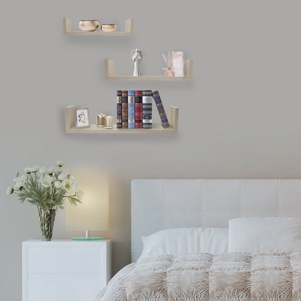 Sorbus Floating Shelves U Shaped Hanging Wall Sorbus Floating Shelves U Shaped Hanging Wall