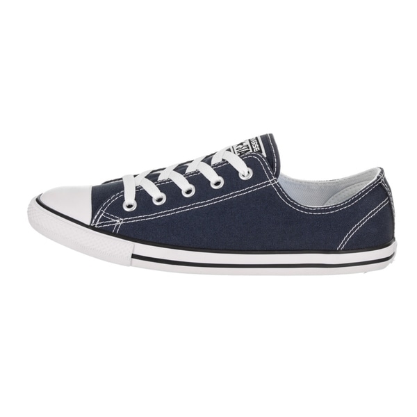 converse navy dainty low top trainers