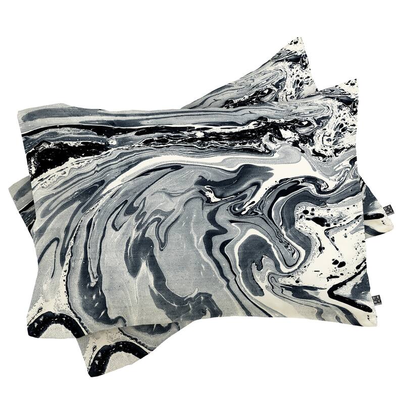 Amy Sia Marble Navy Duvet Cover Set