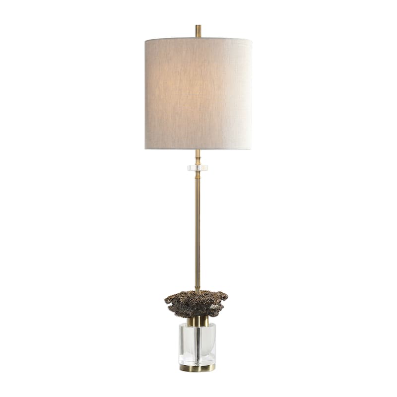 Uttermost Kiota Brushed Brass Wasp's Nest Buffet Table Lamp