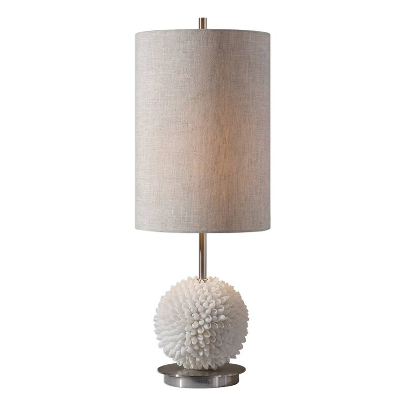 Uttermost Cascara Brushed Nickel Sea Shells Table Lamp