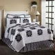 preview thumbnail 1 of 7, White Farmhouse Bedding VHC Emmie Quilt Cotton Star Patchwork Crisp White/Jet Black - Farmhouse - Novelty - King - Cotton
