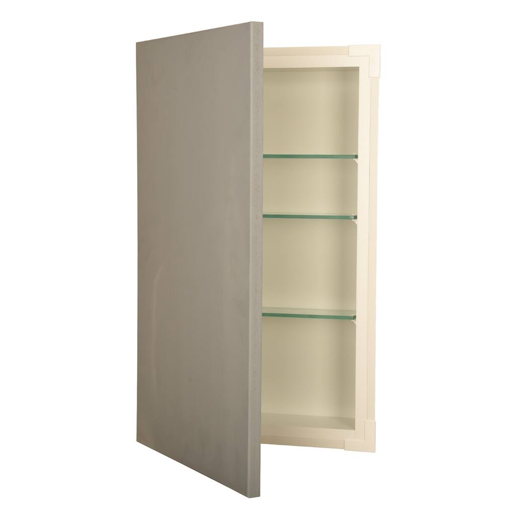 14x20 recessed disappearing frameless wall cabinet - 7.25" deep