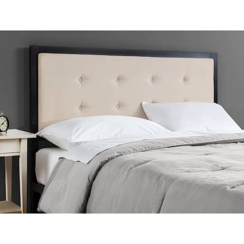 Priage by Zinus Button-tufted Taupe Headboard
