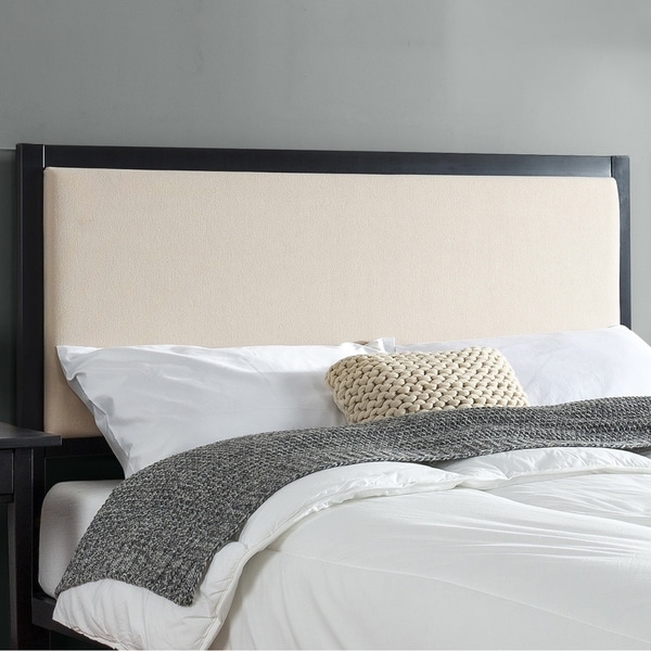 Priage by Zinus Taupe Upholstered Metal Headboard. Opens flyout.