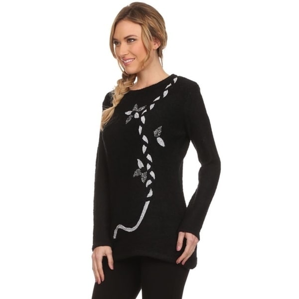 black tunic sweater