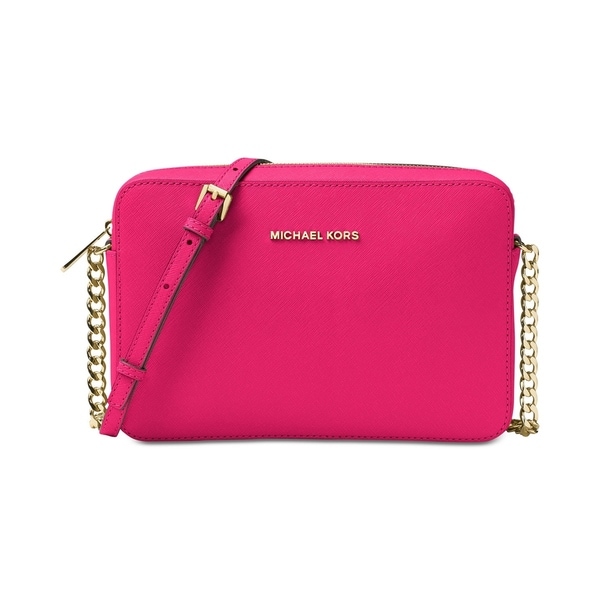 Michael Kors Jet Set Large Saffiano Leather Crossbody Michael Kors Jet Set Large Saffiano Leather Crossbody Ultra Pink