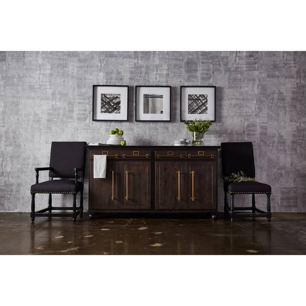 Nomad Traditional Dark Brown Wood Buffet