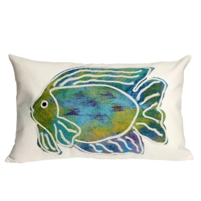 Liora Manne Painted Fish Pillow (12 x 20)