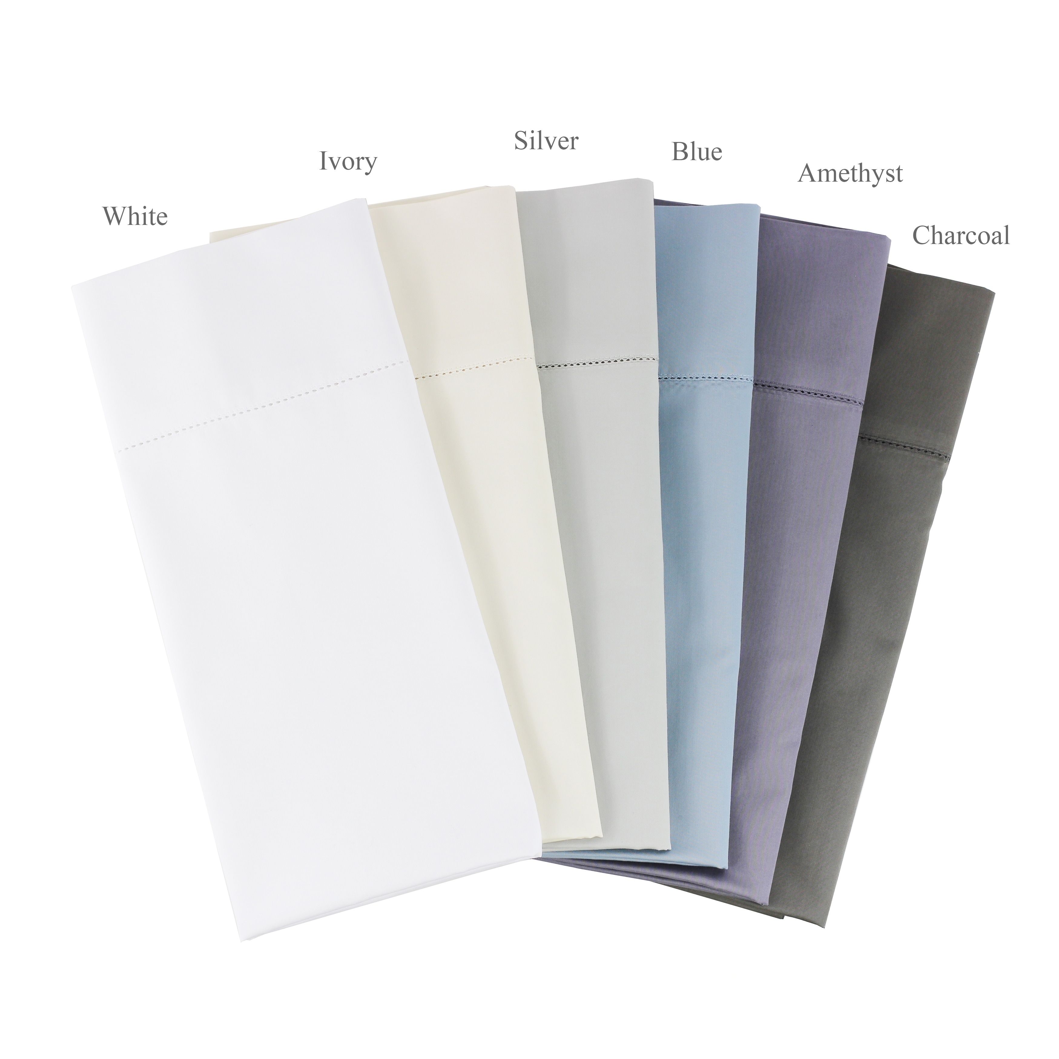 Hotel Collection THE HOTEL COLLECTION Cool Touch Tencel Plain Dye Fitted Sheet DOUB 32cm GREY 
