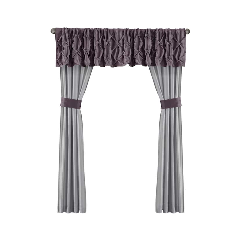 Madison Park Essentials Loretta Plum 24-piece Room in a Bag