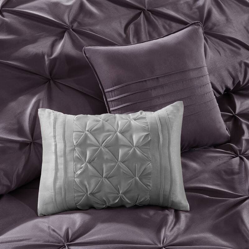Madison Park Essentials Loretta Plum 24-piece Room in a Bag