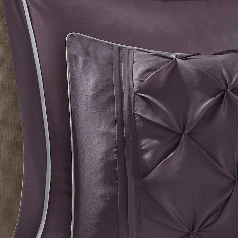 Madison Park Essentials Loretta Plum 24-piece Room in a Bag