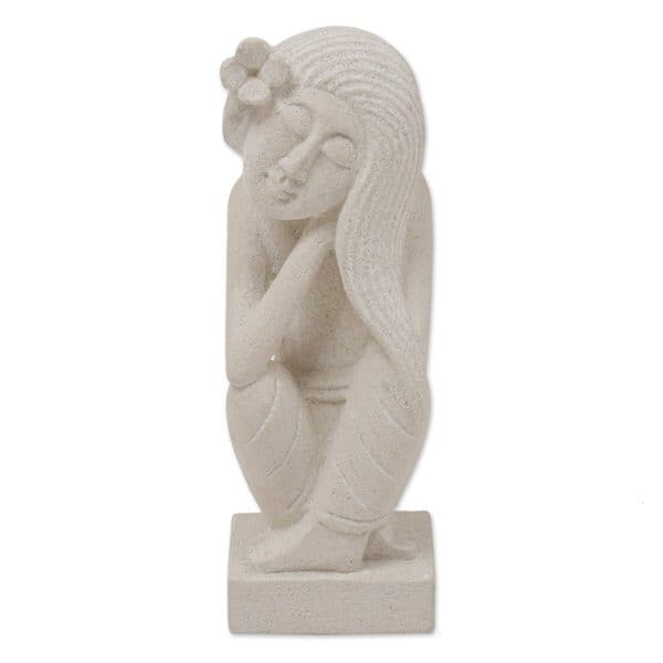 Sandstone Sculpture, 'Balinese Maiden' (Indonesia) - Bed Bath & Beyond -  19445847