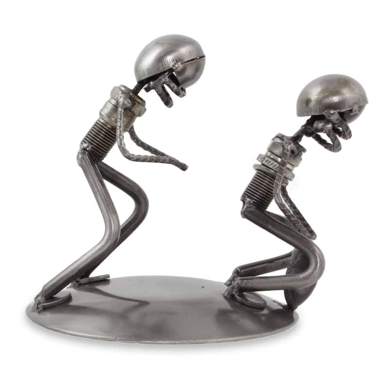 NOVICA Handmade Quarterback Snap Auto Part Sculpture (Mexico)