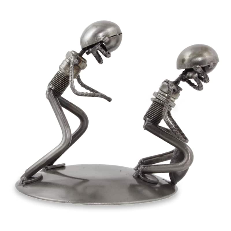 NOVICA Handmade Quarterback Snap Auto Part Sculpture (Mexico)