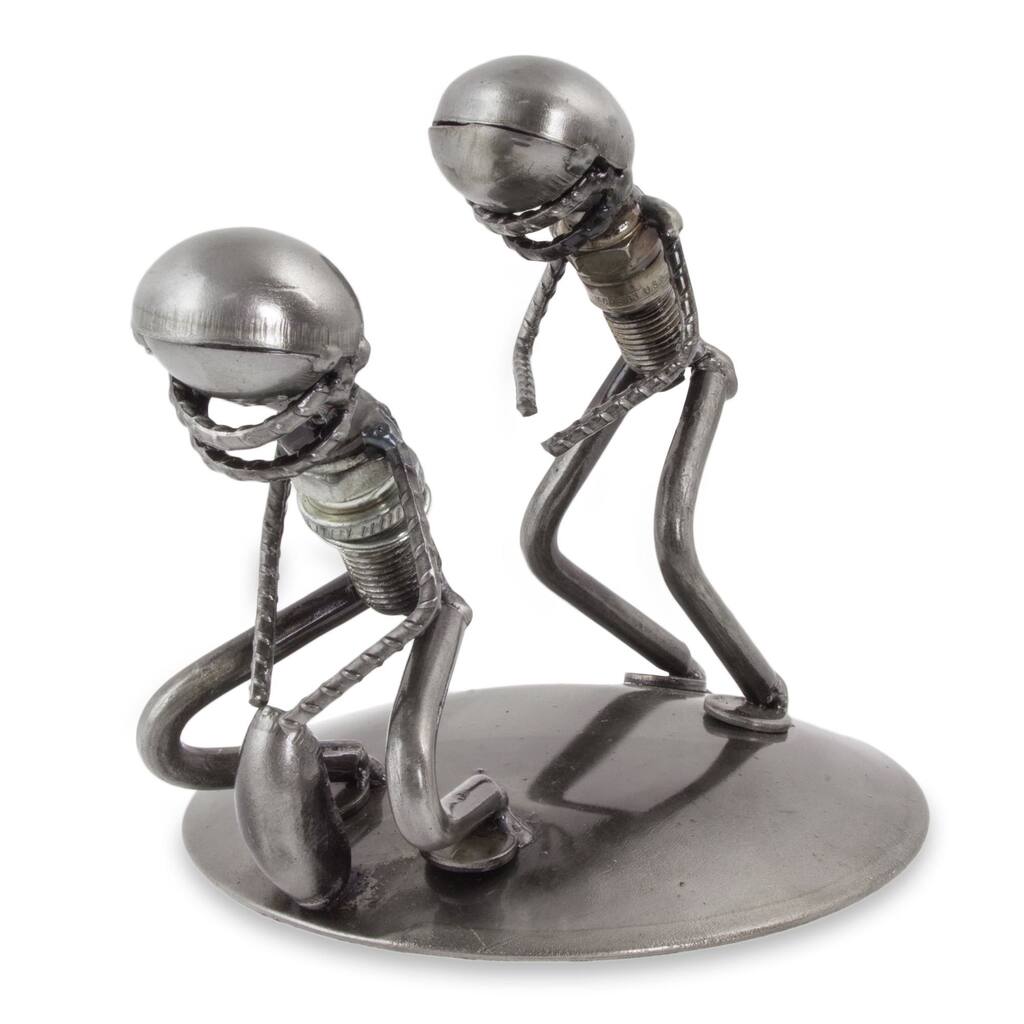 NOVICA Handmade Quarterback Snap Auto Part Sculpture (Mexico)