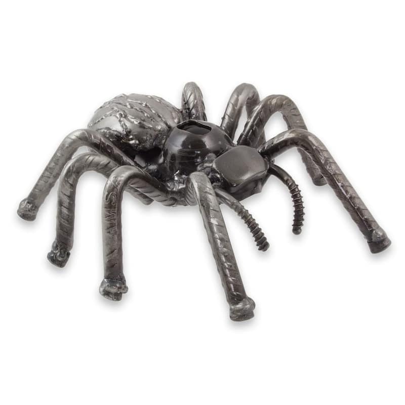 NOVICA Handmade Upcycled Metal Sculpture, 'Rustic Tarantula' (Mexico)