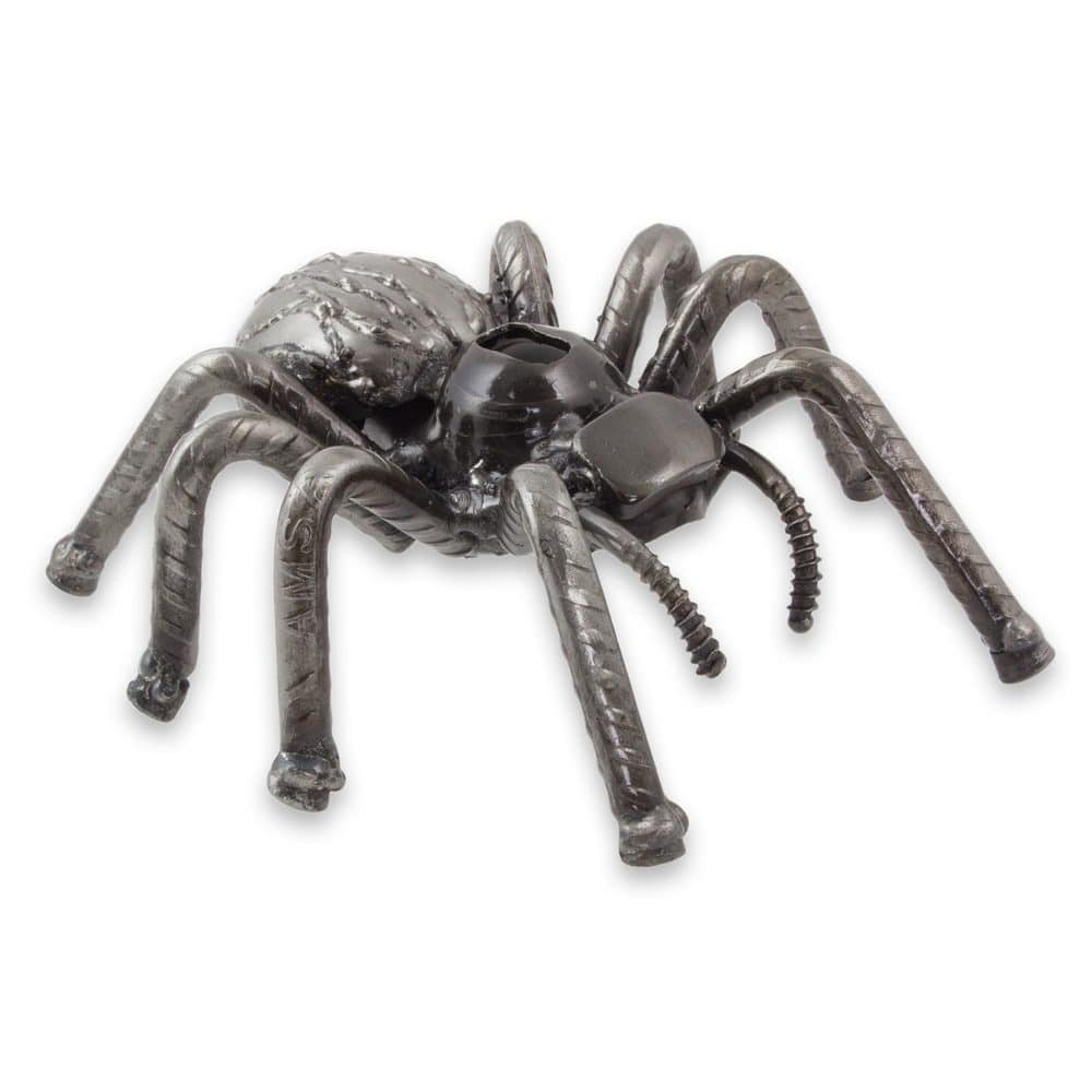 NOVICA Handmade Upcycled Metal Sculpture, 'Rustic Tarantula' (Mexico)