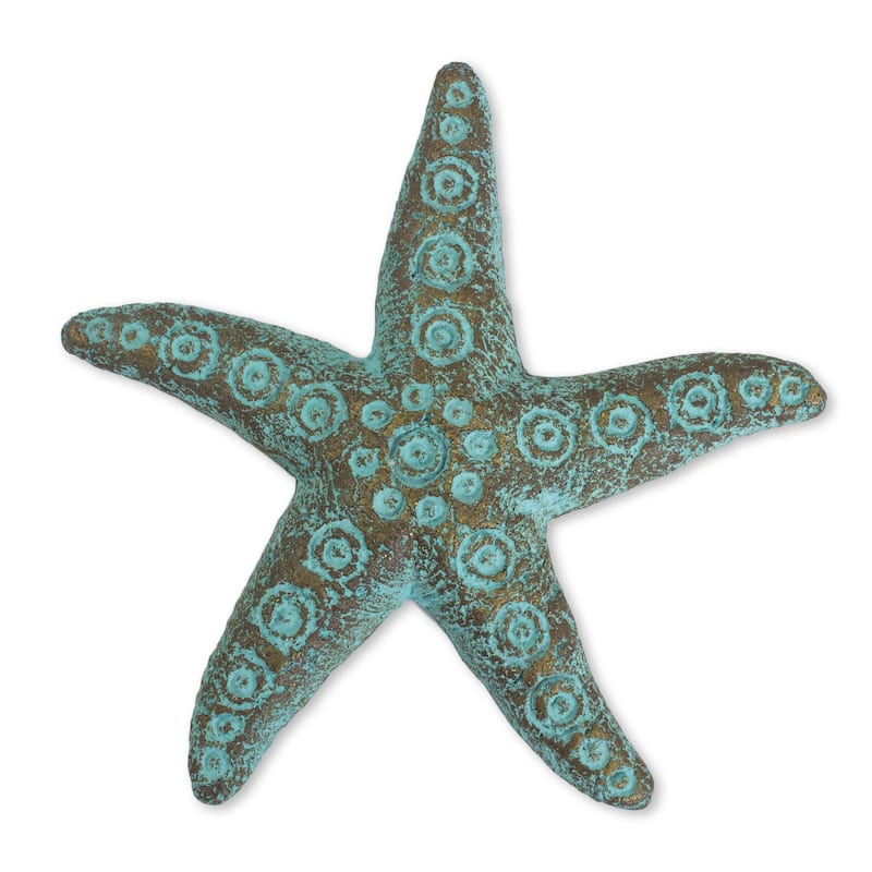 Handmade Recycled Paper Wall Sculpture, 'Unique Starfish' (Thailand)
