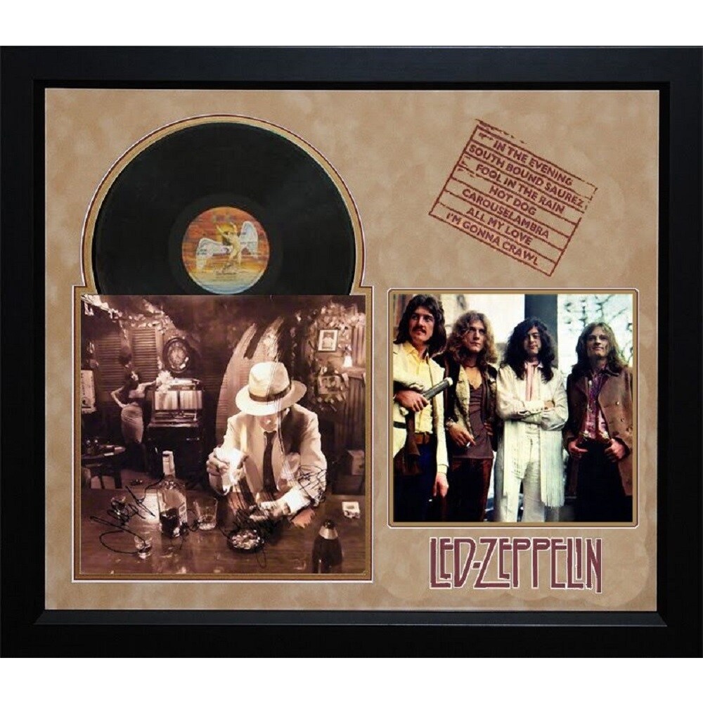 Shop Led Zeppelin In Through The Out Door Album Lp Signed By 4