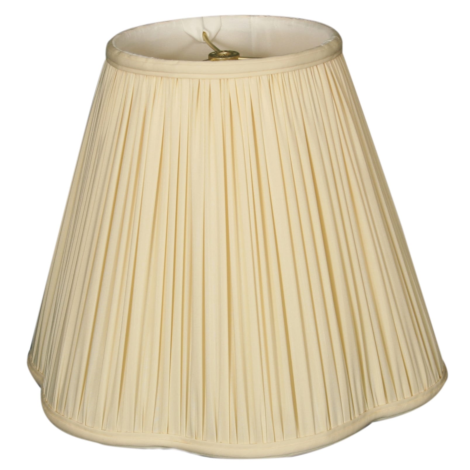 pleated scalloped lamp shade