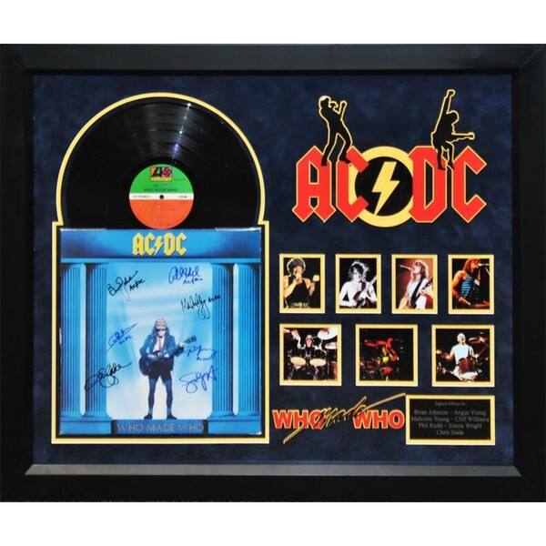 Ac Dc Who Made Who Signed Album Overstock Ac Dc Who Made Who Signed Album Overstock