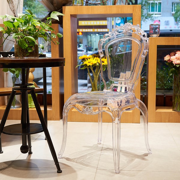 Gittel Clear Acrylic Dining Chair (Set of 2) - N/A