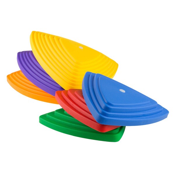 Triangular Stepping Stones- Fun Triangles for Balance, Coordination- Set of 6