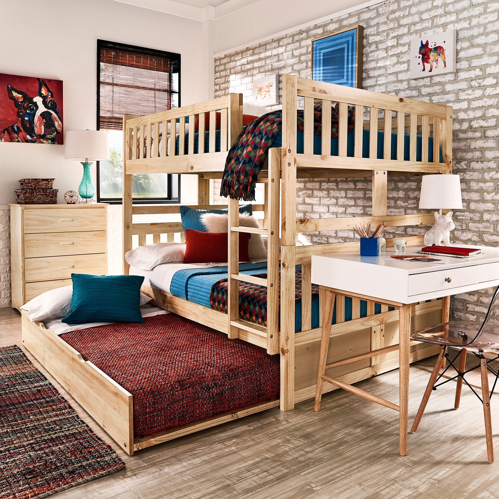 futon bunk bed wood