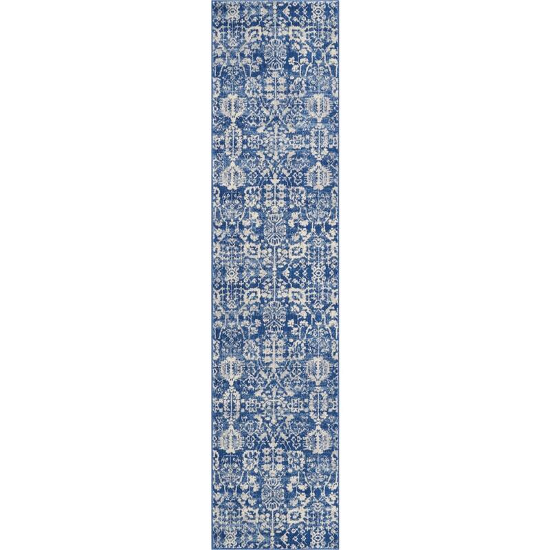 Nourison Somerset Tribal Patterned Area Rug - 2' 3" x 10' - Blue - Runner
