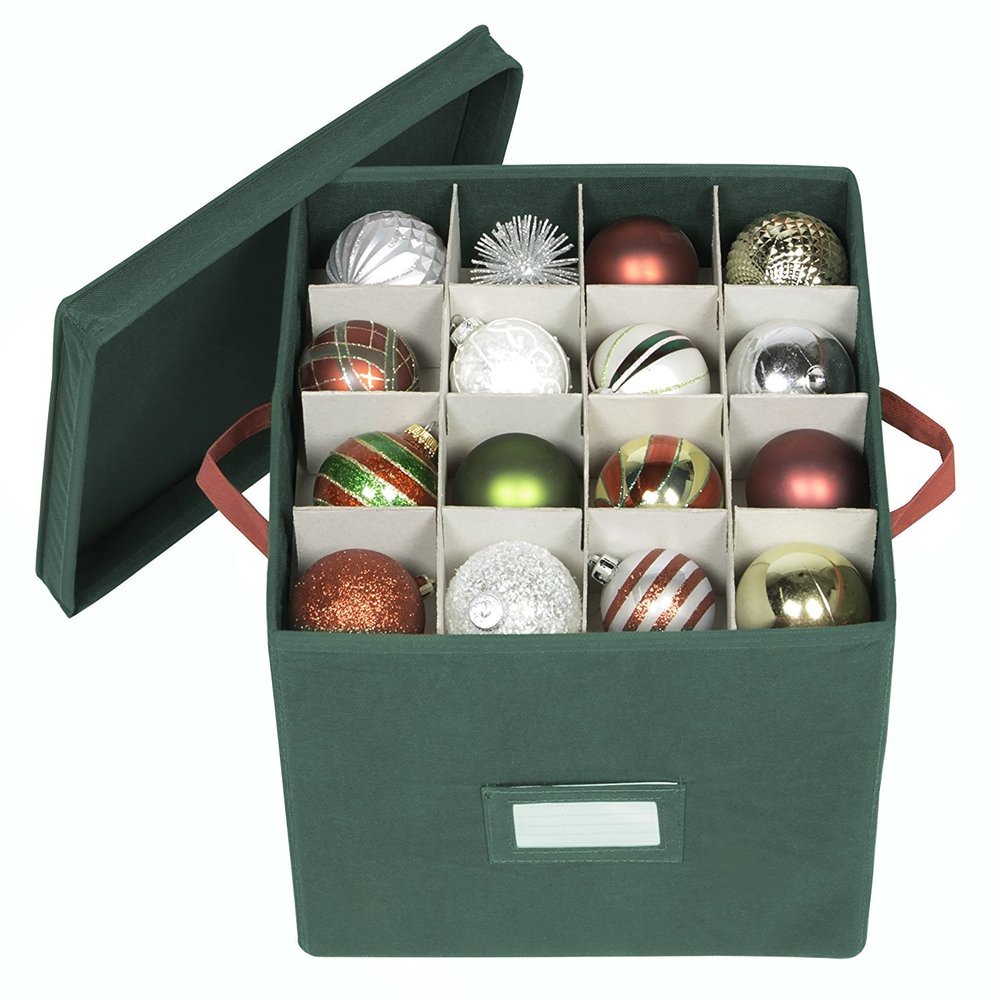48 (3 in.) Christmas Ornament Storage Box with Clear Lid - Bed Bath &  Beyond - 32167940