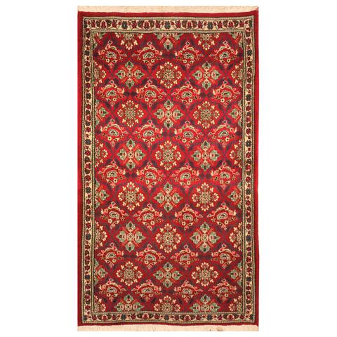 Handmade One-of-a-Kind Hamadan Wool Rug (Iran) - 3'3 x 6'