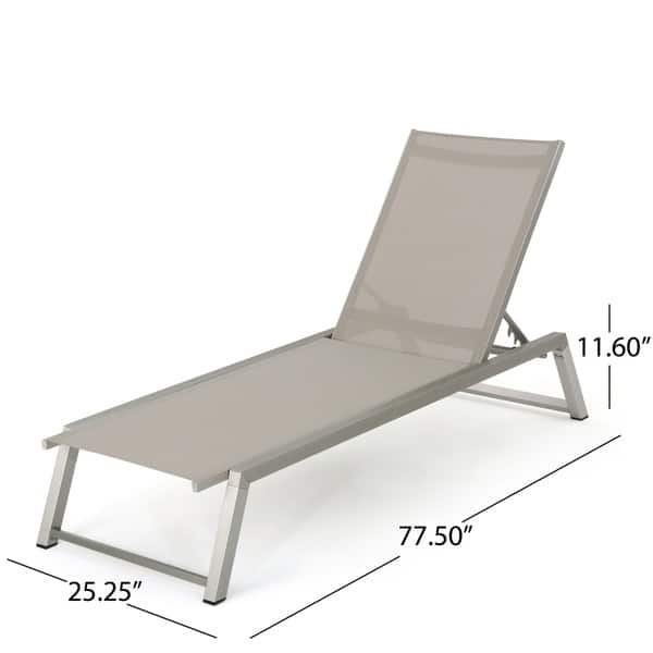 Myers Outdoor Mesh Chaise Lounge Set Of 2 By Christopher Knight Home Overstock 19454930