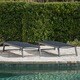 Myers Outdoor Aluminum Mesh Chaise Lounge (Set of 2) by Christopher Knight Home - Thumbnail 5