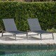 Myers Outdoor Aluminum Mesh Chaise Lounge (Set of 2) by Christopher Knight Home - Thumbnail 4