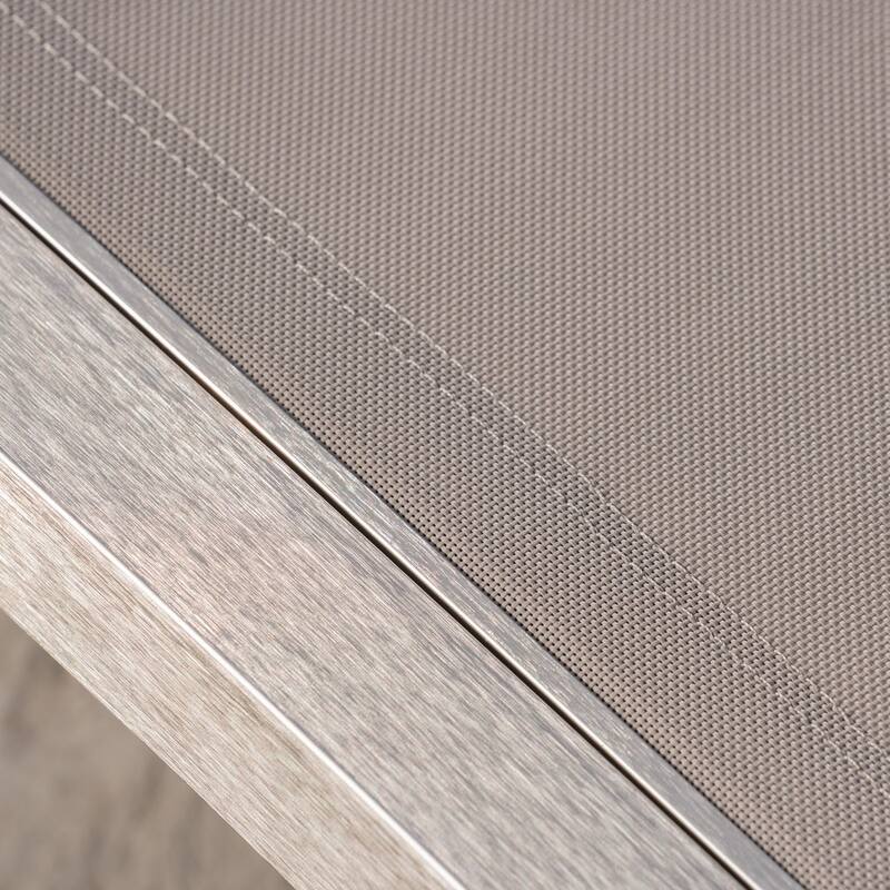 Myers Outdoor Aluminum Mesh Chaise Lounge (Set of 4) by Christopher Knight Home
