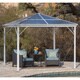 preview thumbnail 18 of 16, Bailey Outdoor 10-foot Aluminum Gazebo by Christopher Knight Home White