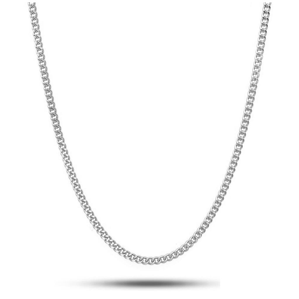 Pori Jewelers 925 Sterling Silver High Polished 2.1MM Cuban 060 Chain necklace