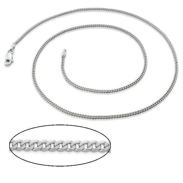 925 Sterling Silver CABLE Chain Necklace Lobster Lock-Stamped 925 Italy 16/"-24/"