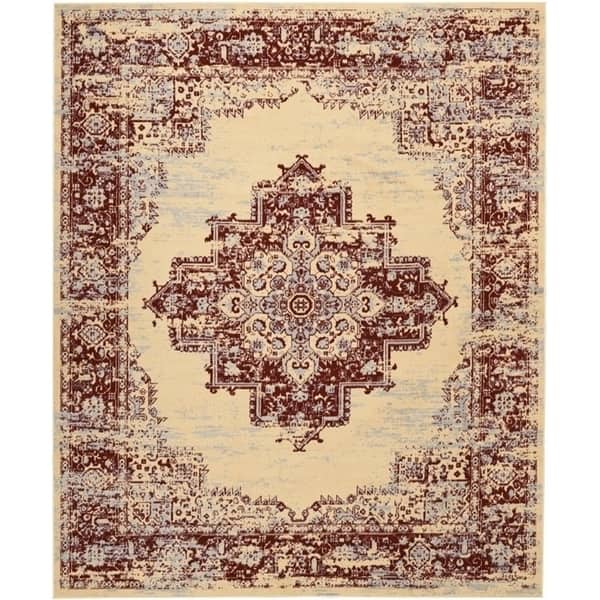 Nourison Grafix Distressed Vintage Medallion Area Rug