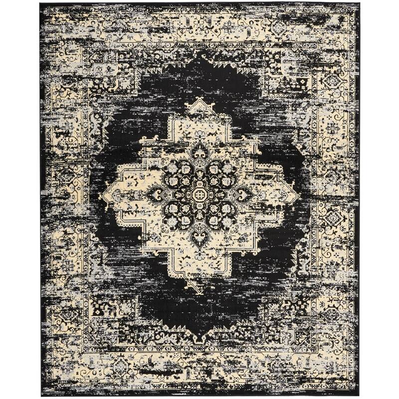 Nourison Grafix Distressed Vintage Medallion Area Rug