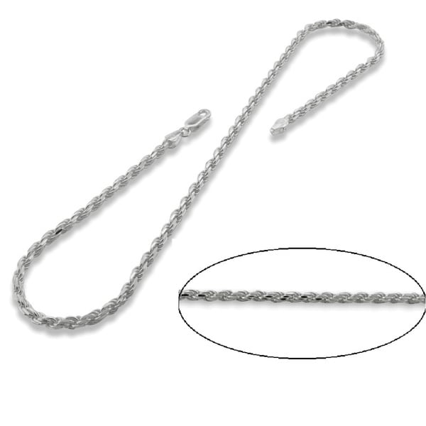 Solid 925 Sterling Silver Polished 3.7mm Curb Link Cuban Chain Necklace