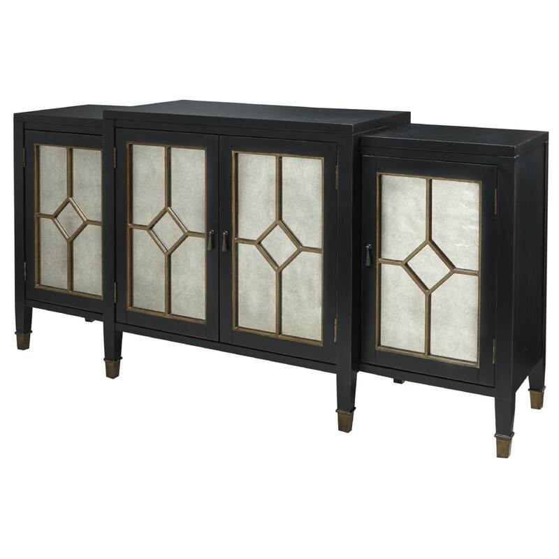Madison Park Arbor Black Wood Transitional Buffet - Black