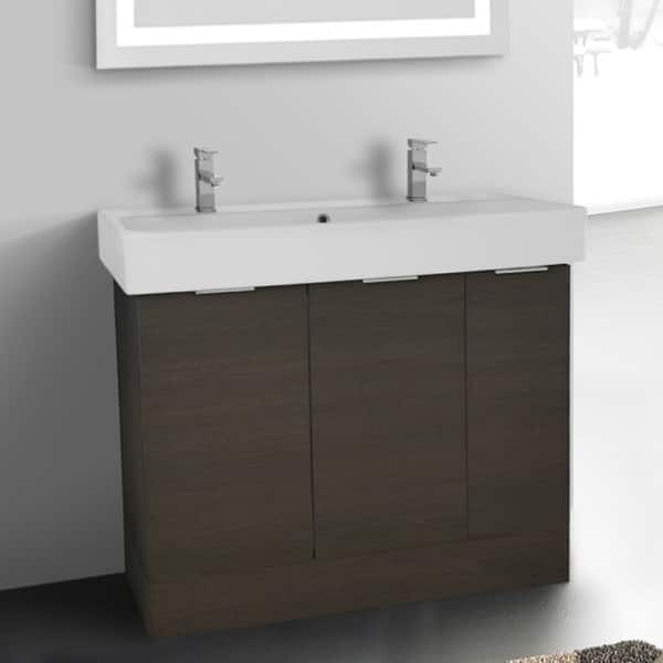 Shop Arcom O4t04 Free Standing 40 Inch Grey Oak Vanity Cabinet
