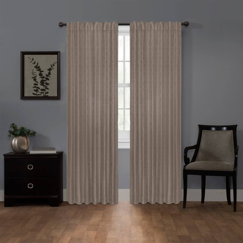 Ainsley Blackout Platinum Smart Curtains Window Curtain Panel, 50 x 84 - 50 X 84 - 50 X 84