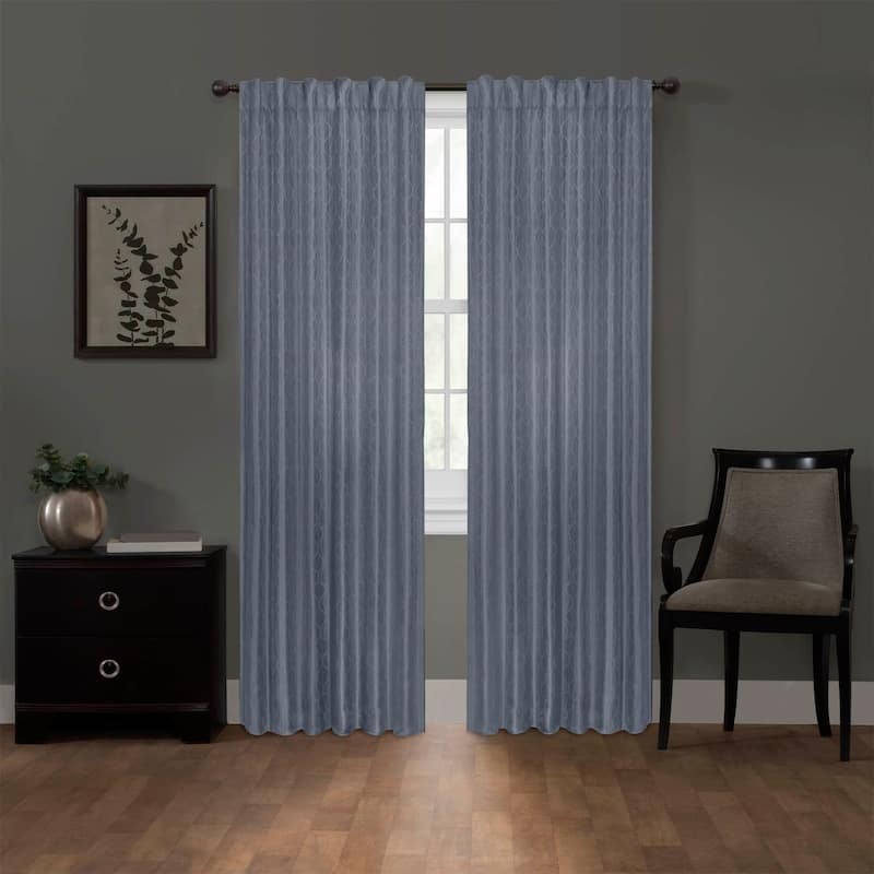 Ainsley Blackout Platinum Smart Curtains Window Curtain Panel, 50 x 84 - 50 X 84 - 50 X 84