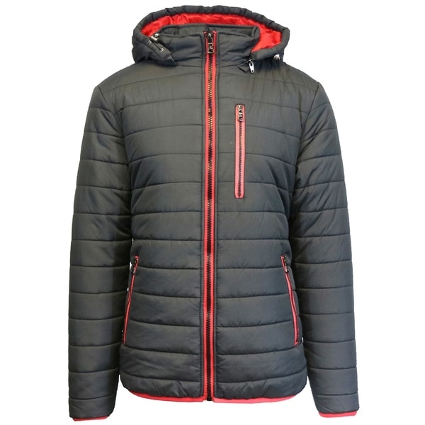 heavyweight down hooded puffer jacket