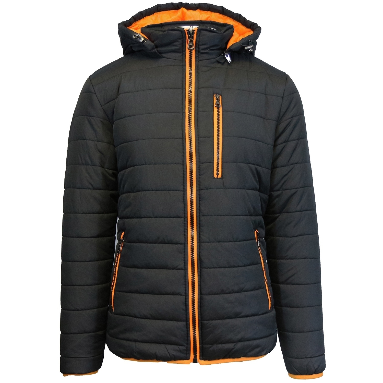 michael kors parka mens orange