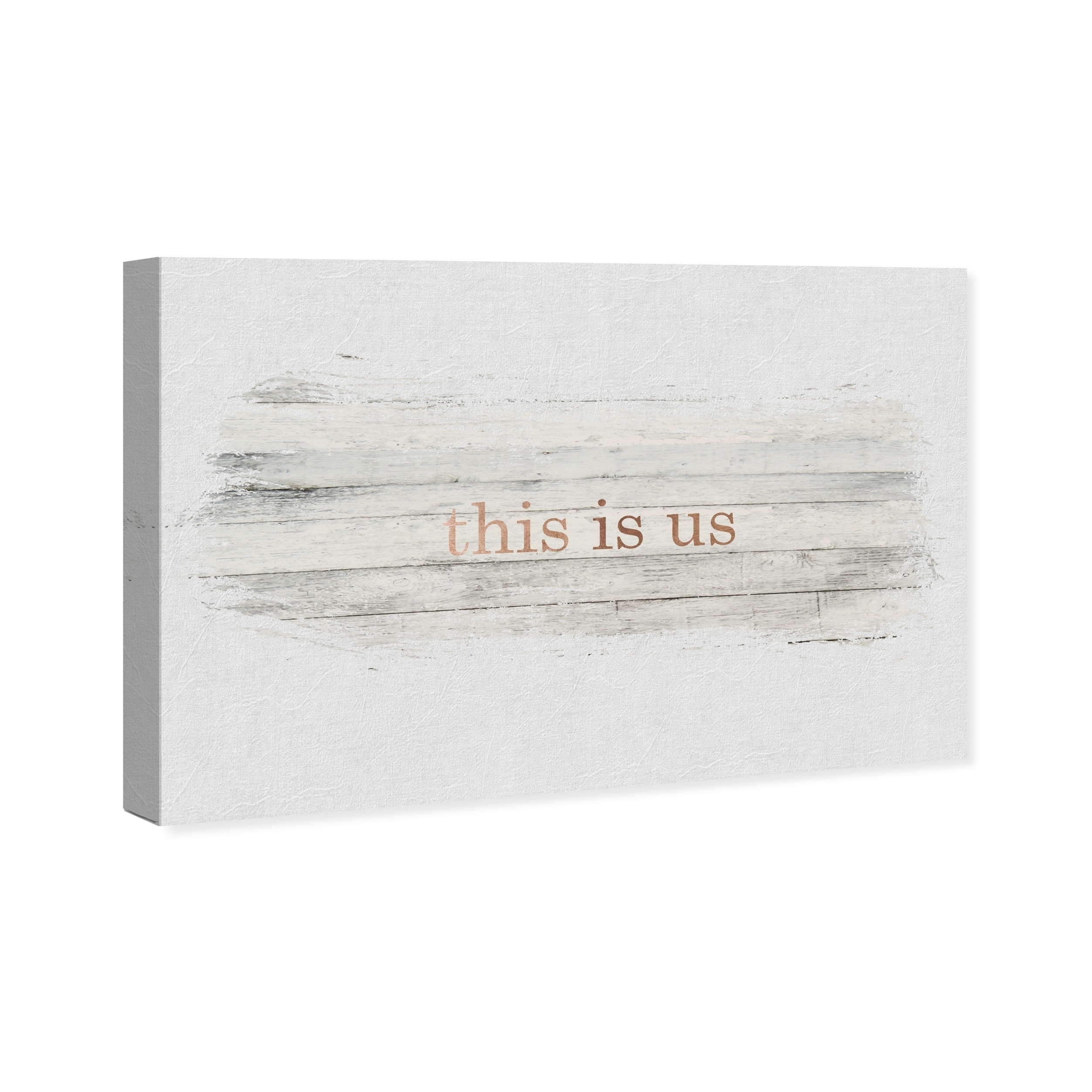 Oliver Gal 'Just The Two of Us Rustic' Typography and Quotes Wall Art  Canvas Print - Black, White - Bed Bath & Beyond - 28633747